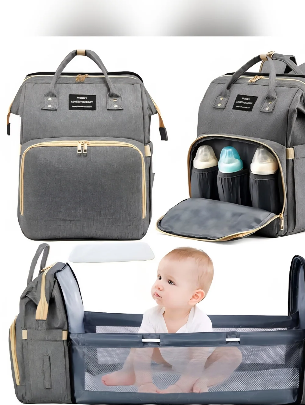 Mommore gray diaper